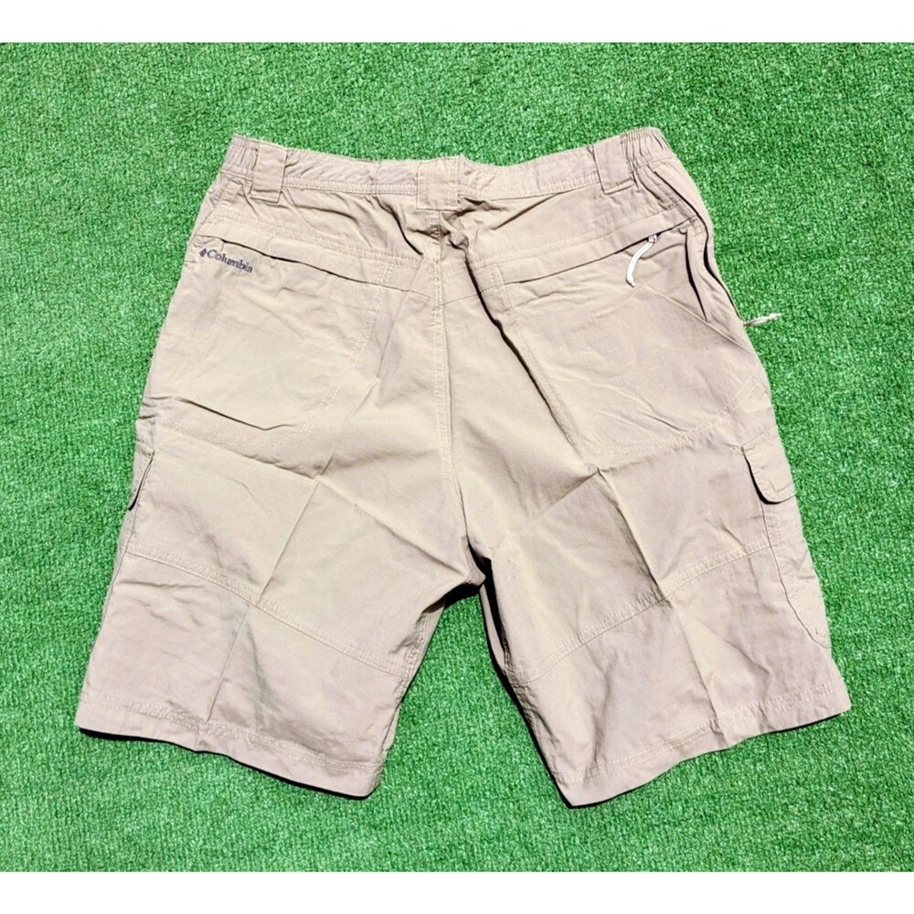 Columbia Mens Medium Hiking/Fishing Olive Green Omni-Wick Nylon Cargo Shorts EUC - Picture 3 of 3